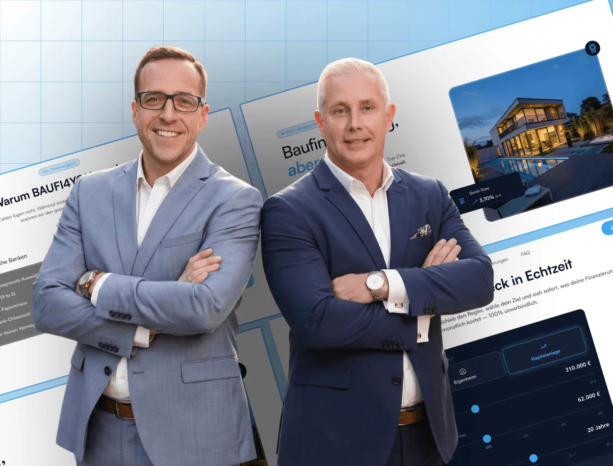 Website von BAUFI4YOU, im Browser
