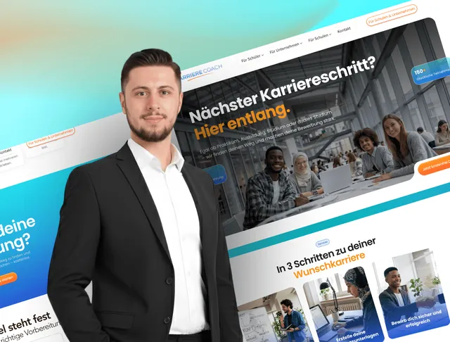 Website für Karrierecoach, gebaut von Kazal Websites